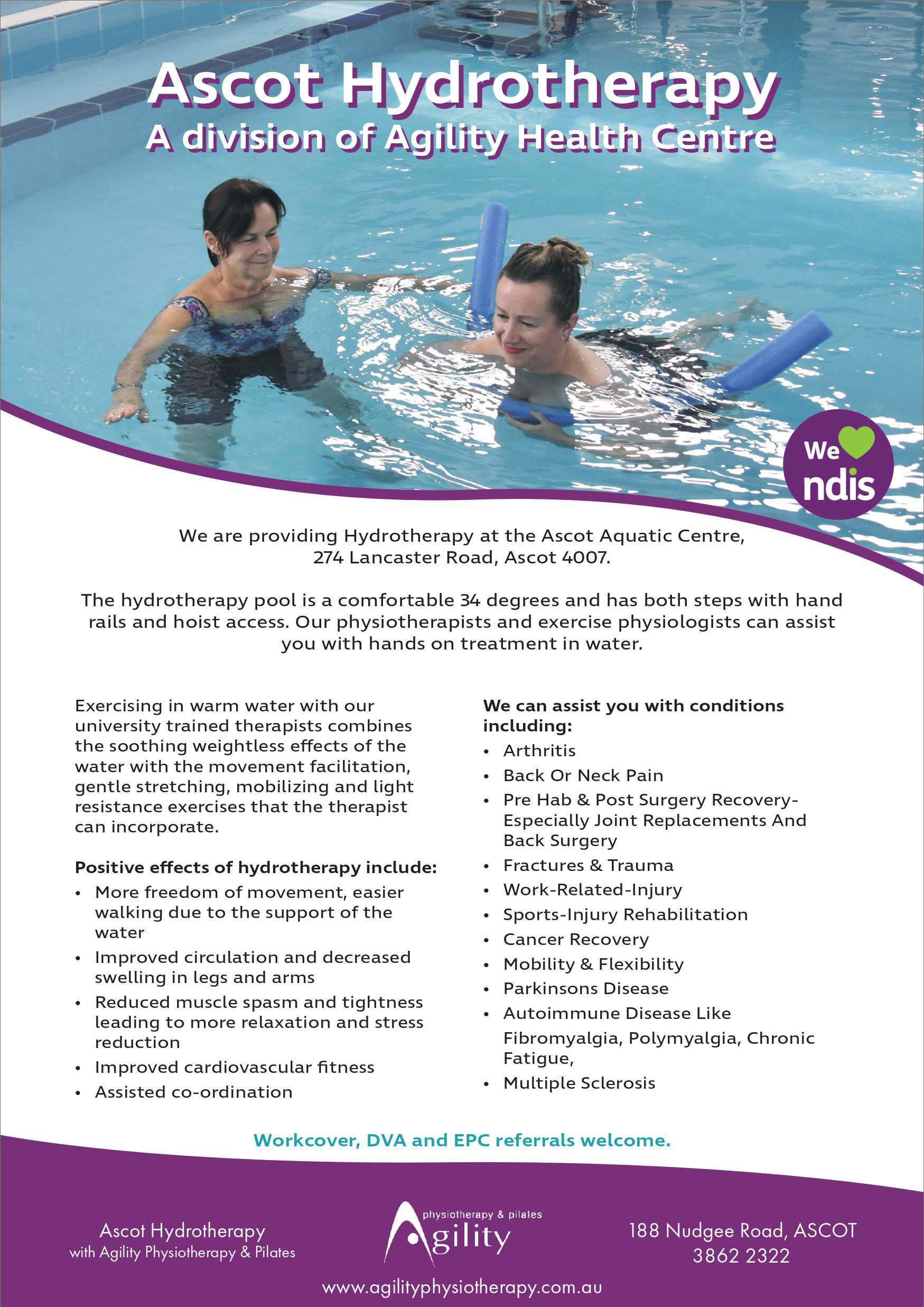 Ascot Hydrotherapy Flyer
